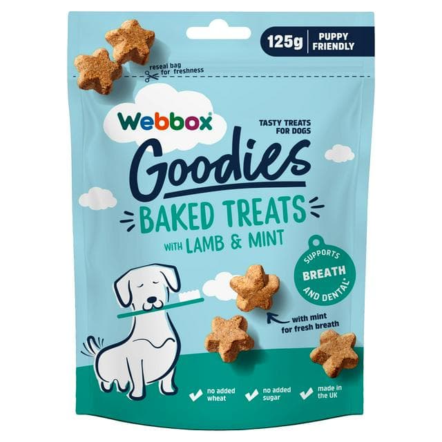 Webbox Goodies Baked Treats with Lamb & Mint for Dogs 125g - gallery image 1