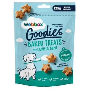Webbox Goodies Baked Treats with Lamb & Mint for Dogs 125g