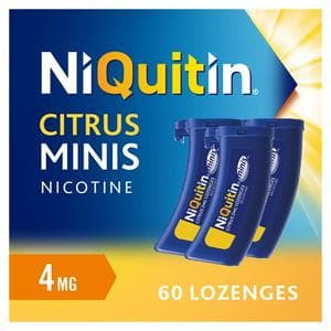 NiQuitin Mini Citrus Compressed Lozenges 4mg