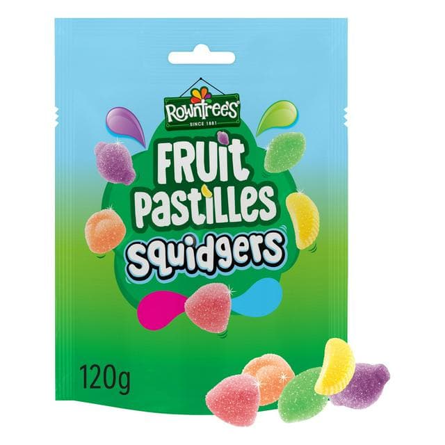 Rowntree's Fruit Pastilles Squidgers Sweets Sharing Bag 120g - gallery image 1