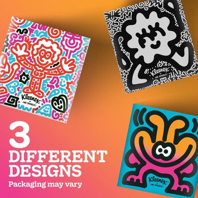 Kleenex Mr Doodle 48 x Sheets Tissues Cube - gallery image 3