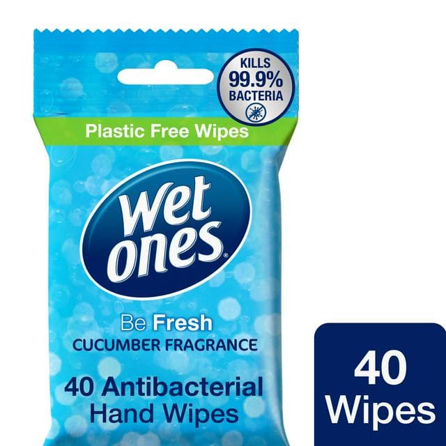 Wet Ones Be Fresh Refreshing Cucumber Fragrance Hand Wipes x40 - gallery image 1