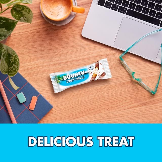 Bounty Milk Chocolate & Coconut Crispy Rolls Snack Bars Multipack 5 x 23.4g - gallery image 3