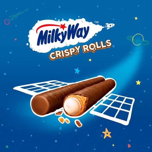 Milky Way Milk Chocolate Crispy Rolls Snack Bars Mulitpack 5x 22.5g - gallery image 2