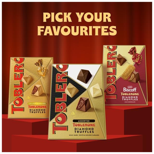 Toblerone 180g Assorted Dark, White, Golden and Milk Chocolate Truffles Gifting Box - gallery image 5