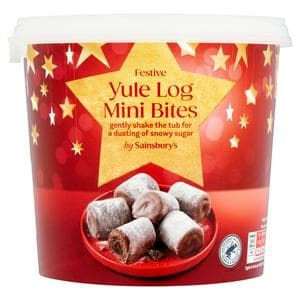 Sainsbury's 300g Festive Yule Log Mini Bites Tub