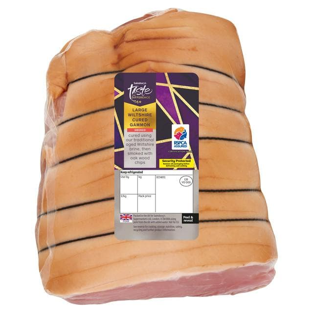 Sainsbury's Smoked Large Wiltshire Cured Gammon, Taste the Difference - gallery image 1