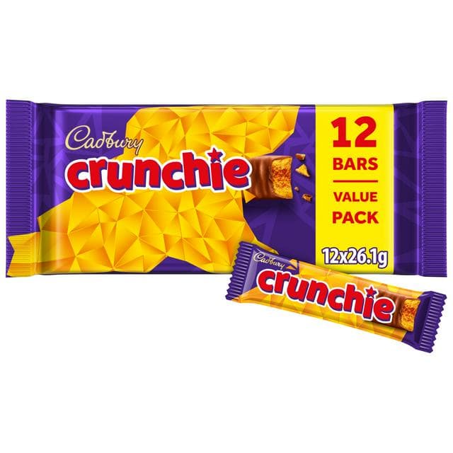 Cadbury Crunchie 12 x 26g Multipack Chocolate Bar - gallery image 1