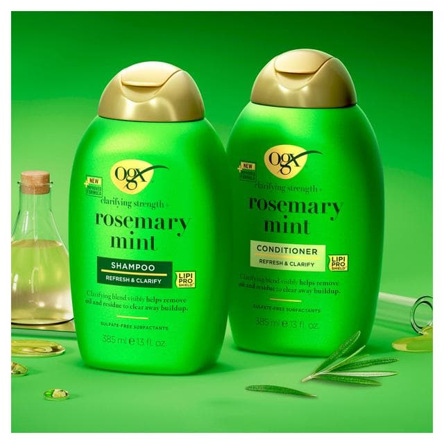 Ogx Clarifying Strength + Rosemary Mint Hair Shampoo 385ml - gallery image 3