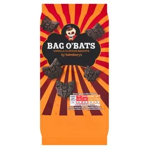 Sainsbury's 125g Bag O'Bats Vanilla Flavour Biscuits