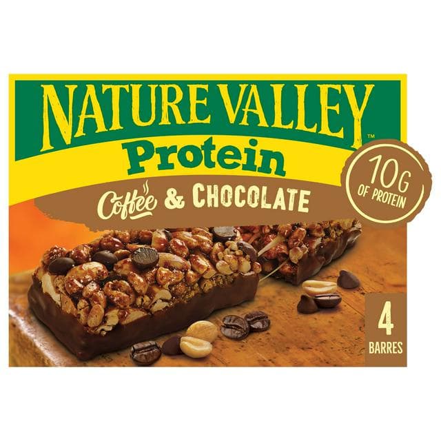 Nature Valley Protein Coffee & Chocolate Cereal Bars, Limited Edition 4 x 40g - gallery image 1