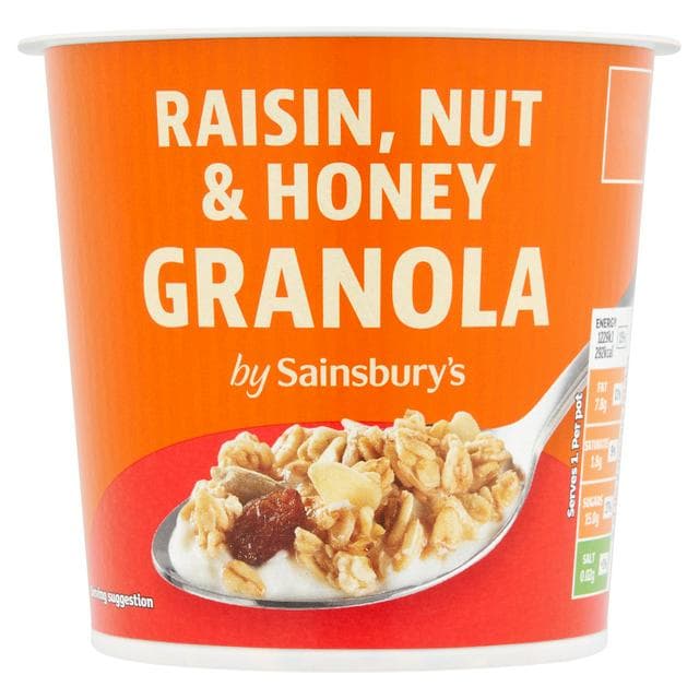 Sainsbury's Raisin, Nut & Honey Granola 70g - gallery image 1