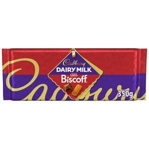 Cadbury Dairy Milk 350g Biscoff Chocolate Bar