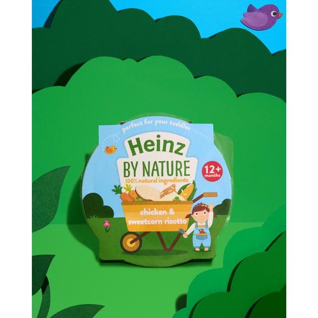 Heinz By Nature Chicken & Sweetcorn Risotto Baby Food Tray 12+ Months 200g - gallery image 2