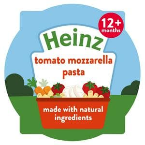 Heinz By Nature Tomato Mozzarella Pasta Baby Food Tray 12+ Months 200g
