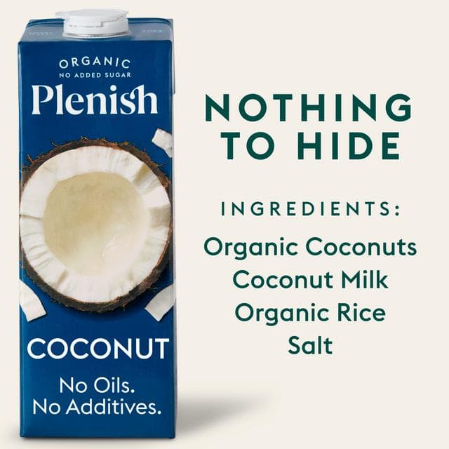 Plenish 1L Long Life Dairy Free Organic Coconut Drink - gallery image 2