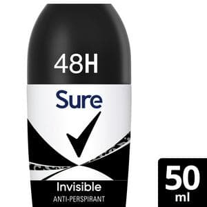 Sure Anti Perspirant Roll On Invisible Black & White 50ml