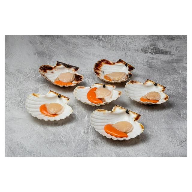 Sound Seafood Half Shell British King Scallops x6 475g - gallery image 1