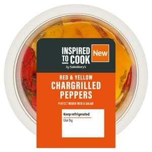 Sainsbury's Red & Yellow Chargrilled Peppers, Inspired to Cook 115g