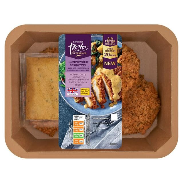 Sainsbury's Gunpowder Schnitzel, Taste the Difference 360g - gallery image 1