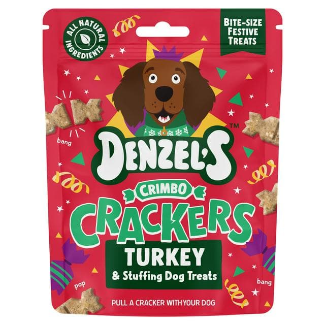 Denzel's Crimbo Crackers 90g Turkey & Stuffing Dog Treats - gallery image 1