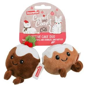 Rosewood Cupid & Comet Cake Duo Festive Cat Toys
