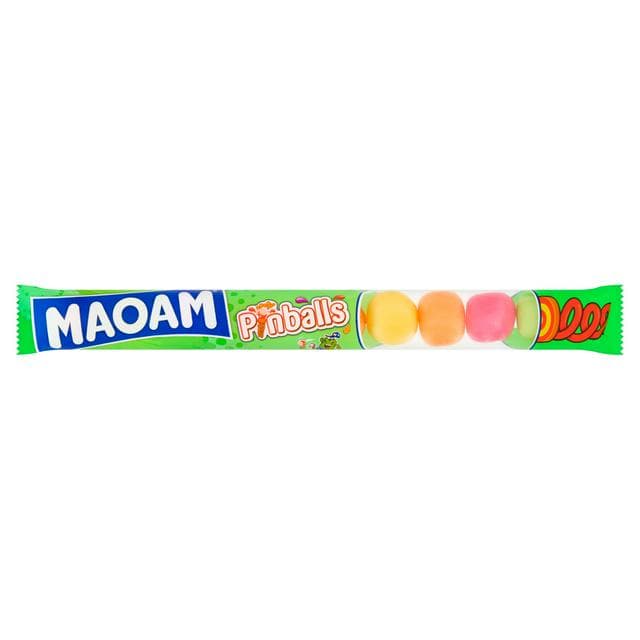 MAOAM Pinballs Fruit & Cola Flavour Chewy Sweets Pocket Pack 32g - gallery image 1