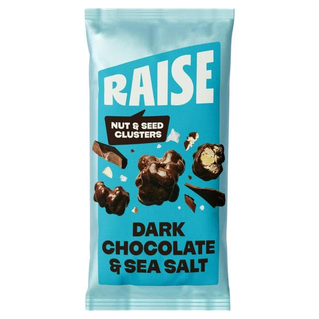 Raise Dark Chocolate & Sea Salt Clusters of Nuts & Seeds 35g - gallery image 1