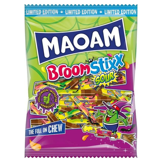 Maoam 350g Broom Stixx Sour Chewy Sweets, Limited Edition - gallery image 1