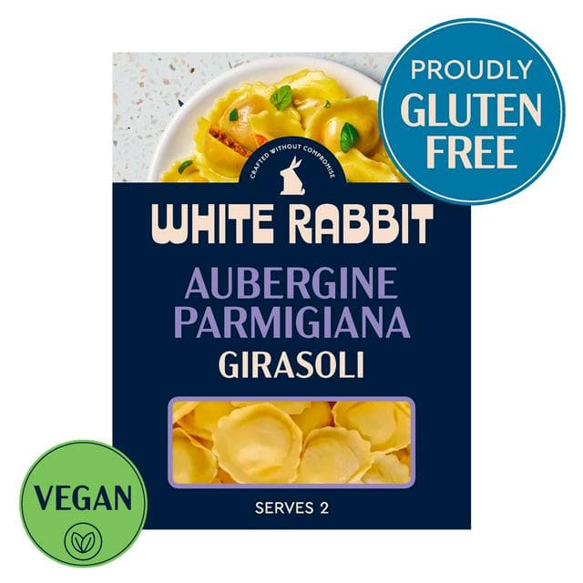 White Rabbit 250g Aubergine Parmigiana Gluten Free Filled Girasoli Pasta - gallery image 1