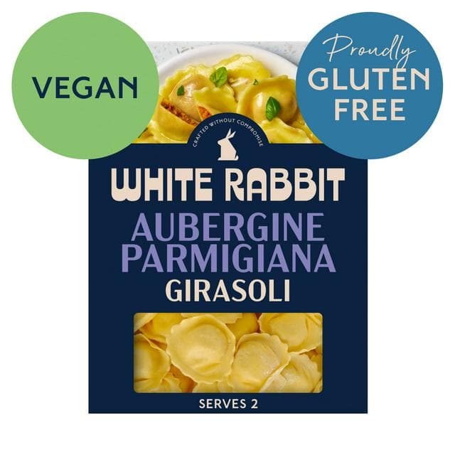 White Rabbit 250g Aubergine Parmigiana Gluten Free Filled Girasoli Pasta - gallery image 1