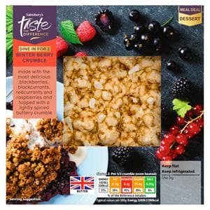 Sainsbury's 250g Winter Berry Crumble, Taste the Difference