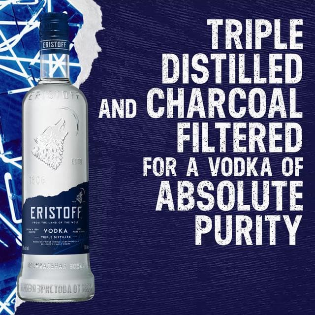 Eristoff Original Pure Grain Vodka 70cl - gallery image 5