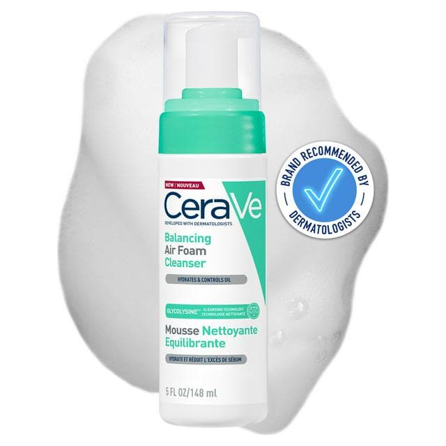 CeraVe Balancing Air Foam Foaming Facial Cleanser 148ml - gallery image 1