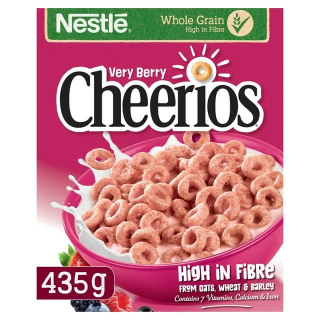 Nestle Cheerios Very Berry Cereal 435g - gallery image 1