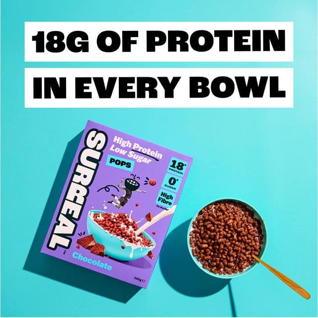 Surreal High Protein Low Sugar Pops Chocolate 240g - gallery image 2