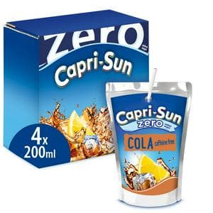 Capri-Sun Zero Cola Kids Juice Drink 4 x 200ml