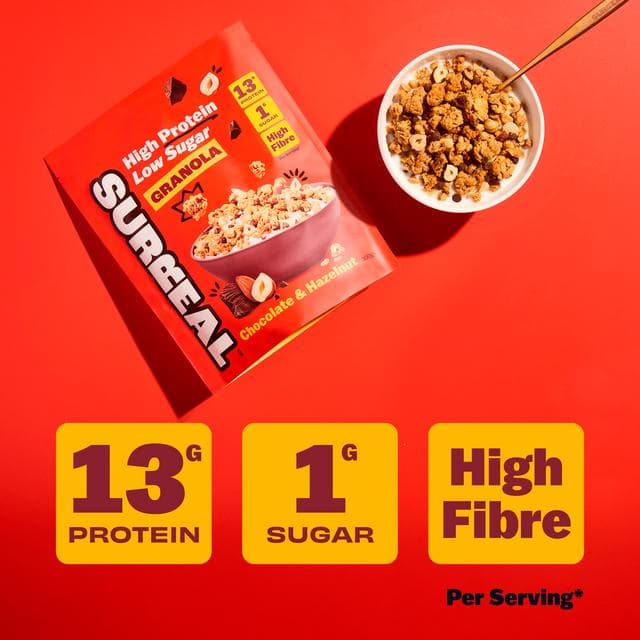 Surreal 300g Chocolate & Hazelnut High Protein Low Sugar Granola - gallery image 2