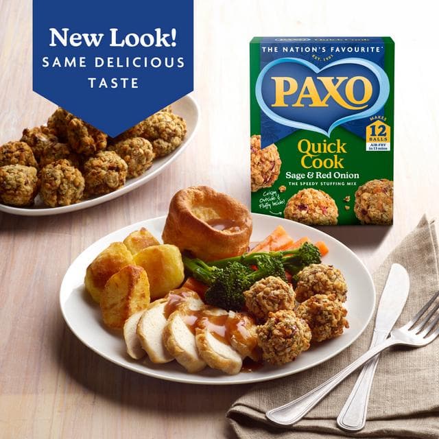 Paxo Quick Cook Sage & Red Onion Stuffing Mix 150g - gallery image 3