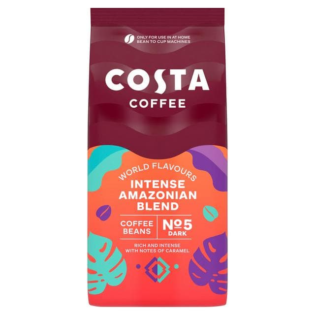 Costa Coffee Intense Amazonian Blend Coffee Beans 1kg - gallery image 1