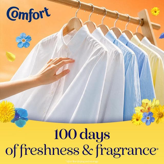 Comfort Fresh Fabric Conditioner Sunshiny Days 52 Washes 1.56L - gallery image 3