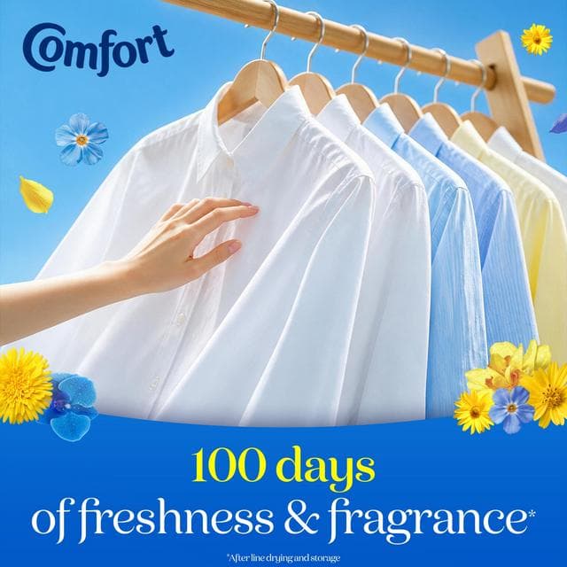 Comfort Fresh Fabric Conditioner Blue Skies 52 Washes 1.56L - gallery image 4