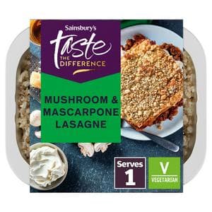 Sainsbury's Mushroom & Mascarpone Lasagne, Taste the Difference 400g