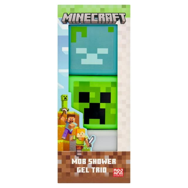 Minecraft Mob Shower Gel Trio 3 x 200ml - gallery image 1