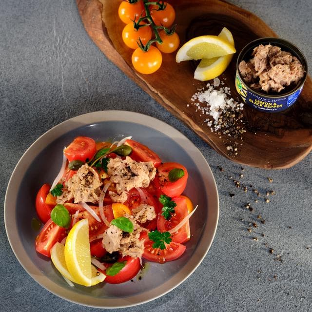 Sainsbury's 80g Lemon & Black Pepper Tuna Canned Fish - gallery image 2