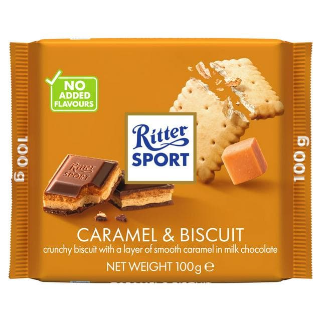 Ritter Sport Caramel & Biscuit 100g - gallery image 1