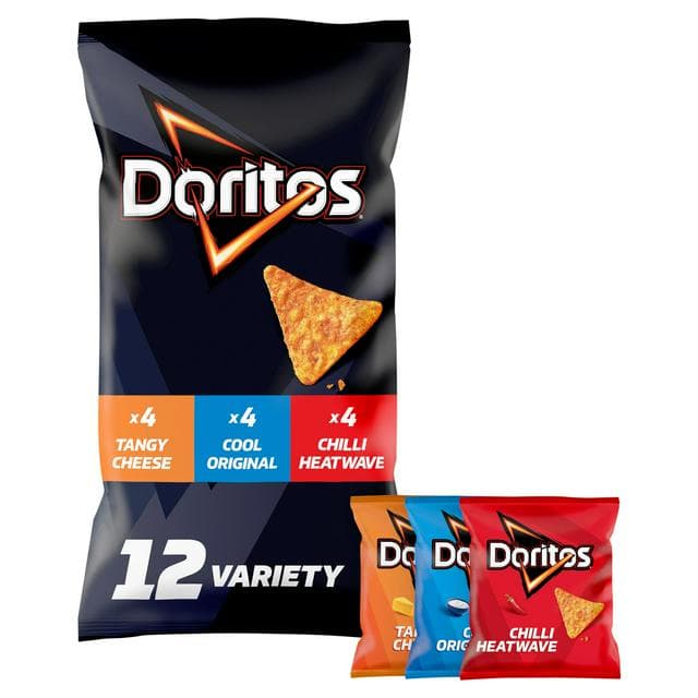 Doritos Variety Pack Tortilla Chips Multipack Crisps 12 x 30g - gallery image 1