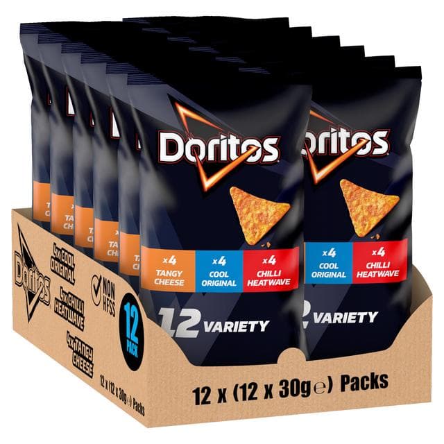 Doritos Variety Pack Tortilla Chips Multipack Crisps 12 x 30g - gallery image 6
