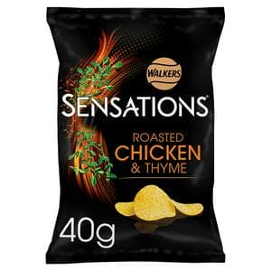 Walkers Sensations 40g Roasted Chicken & Thyme Grab Bag Crisps