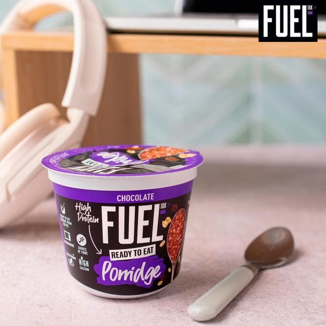 FUEL10K 210g Chocolate Ready to Eat On the Go Protein Porridge Oat Cereal Pot - gallery image 4